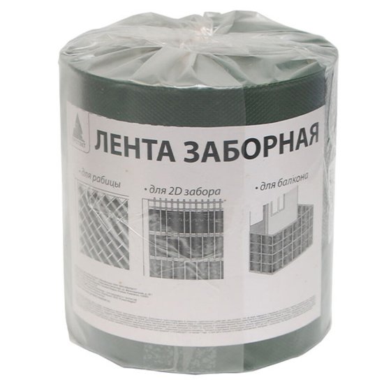Лента для забора Протэкт 19 см х 25 м хаки