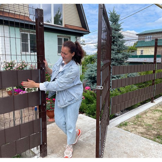 Лента для забора Протэкт 19 см х 25 м коричневая