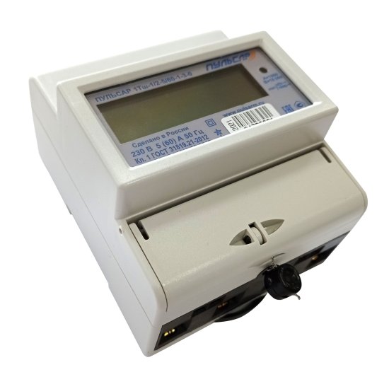 Счетчик электроэнергии RS-485 ЖКИ однофазный трехтарифный электронный 60 А