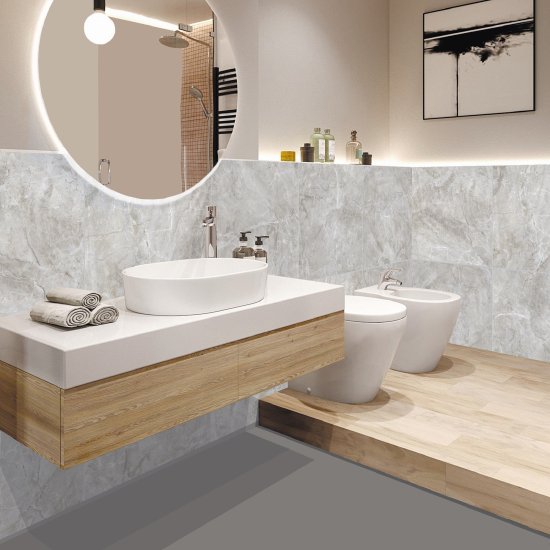 Глазурованный керамогранит Axima Lion 60x60 см 1.44 м² матовый цвет светло-серый