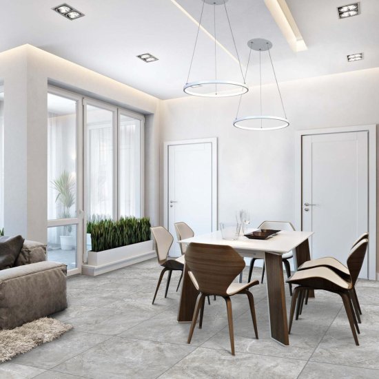 Глазурованный керамогранит Axima Lion 60x60 см 1.44 м² матовый цвет светло-серый