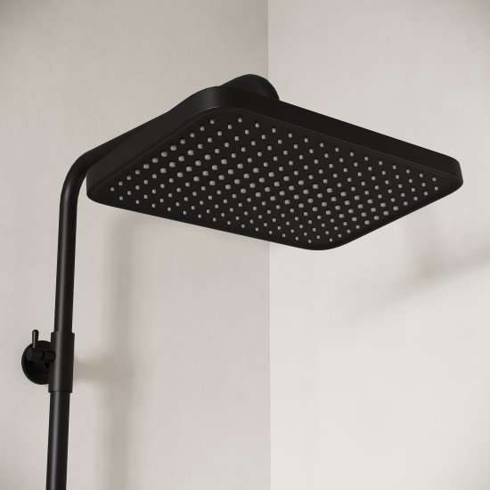 Душевая система Iddis Lahta LAHBLTHi06 с термостатом 3 режима цвет черный матовый