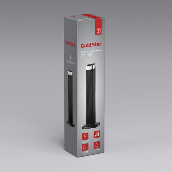Вентилятор колонный GoldStar GFT-700B, 45 Вт