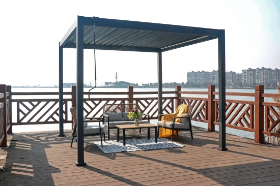 Пергола 3x3x2.5 м темно-серый