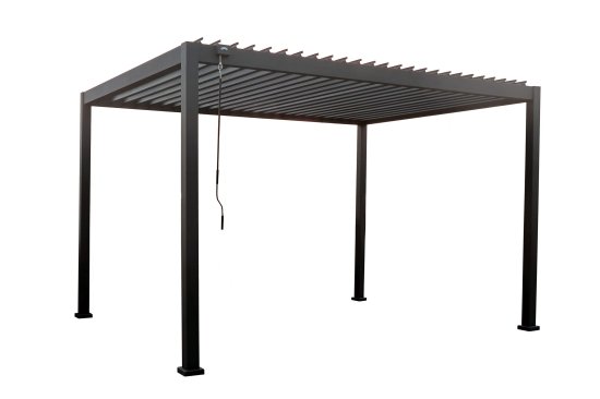 Пергола 3x4x2.5 м темно-серый алюминий