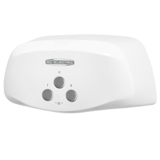 Проточный водонагреватель электрический AC Electric IWH 3.5 S 3.5 кВт серый с душевой лейкой