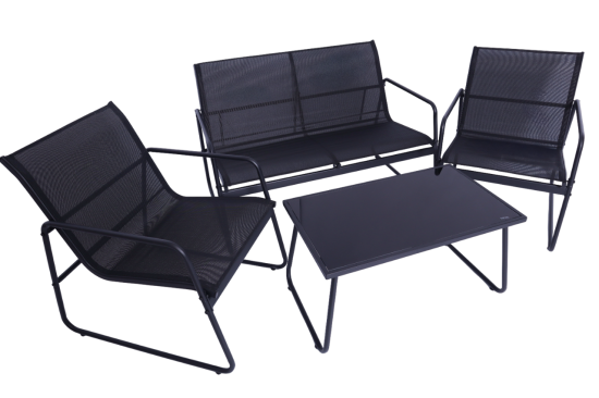 Набор садовой мебели Brut металл черный диван 1 шт.