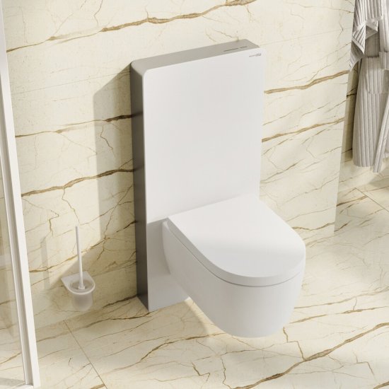 Инсталляция WasserKraft Naab 86 для подвесного унитаза с кнопкой белой со звукоизоляцией (86TLT.040.SE.WH)