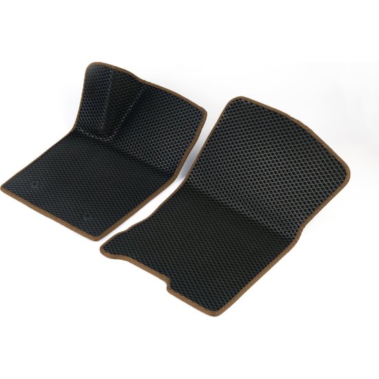 Передние коврики для Audi A8 D4 Long 2010 - 2017 (Ауди А8 Д4 лонг) Vicecar 2DL3020RR-коричневый