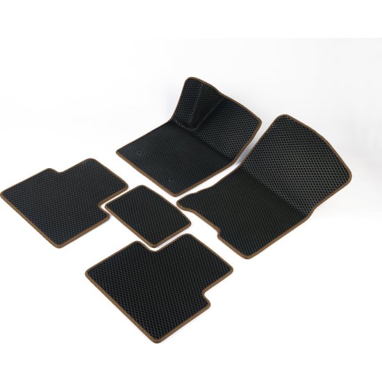 Автомобильные коврики для Volkswagen Jetta VII 2018 - 2024 (Фольксваген джетта 7) Vicecar DL46048-коричневый