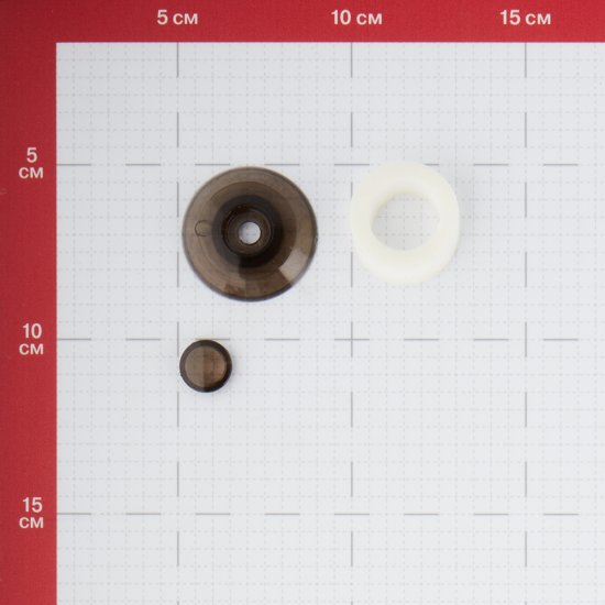 Термошайба для поликарбоната d38 серая бронза (25 шт.) универсальная