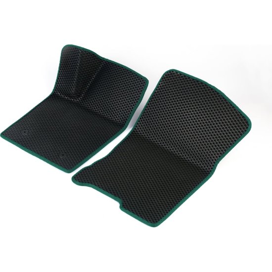 Передние коврики для BMW 3 Е46 1998 - 2006 (БМВ 3 Е46) Vicecar 2DL4003-темнозеленый