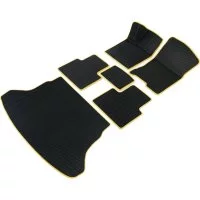 Коврики в салон и багажник для BMW Х3 F25 2010 - 2017 (БМВ Х3 Ф25) Vicecar SBDL4008R-желтый