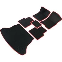 Коврики в салон и багажник для BMW Х3 F25 2010 - 2017 (БМВ Х3 Ф25) Vicecar SBDL4008R-красный