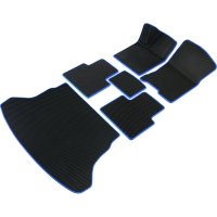 Коврики в салон и багажник для Mercedes CLA-класс 2013 - 2019 (Мерседес ЦЛА) Vicecar SBDL29032R-синий