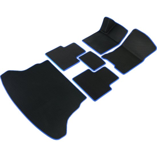 Коврики в салон и багажник для Mercedes CLA-класс 2013 - 2019 (Мерседес ЦЛА) Vicecar SBDL29032R-синий