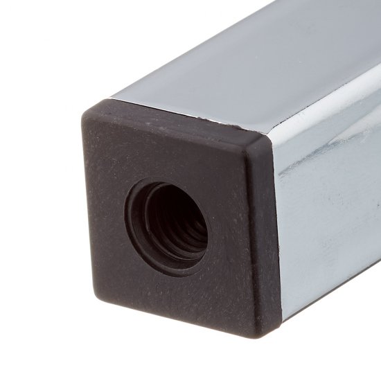 Ножка мебельная стальная 25х25х150 мм хром (1 шт.)