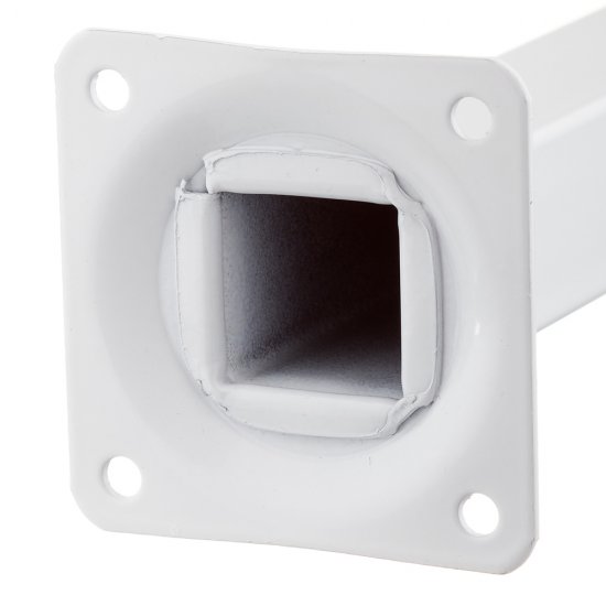 Ножка мебельная стальная 25х25х200 мм белая (1 шт.)