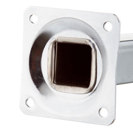 Ножка мебельная стальная 25х25х200 мм хром (1 шт.)