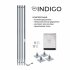 Полотенцесушитель электрический Indigo Style Pro 1200х180 мм 165 Вт с терморегулятором серебристый
