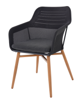 Кресло садовое BEGINIA Bezier Kivach 54x63x85 см алюминий цвет черный