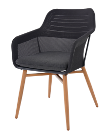 Кресло садовое BEGINIA Bezier Kivach 54x63x85 см алюминий цвет черный