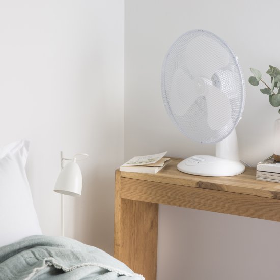 Вентилятор настольный DILWIS 45 Вт D40 см цвет белый