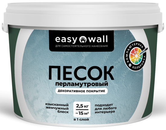 Финишное декоративное покрытие Bayramix 2.5 кг цвет перламутровый песок