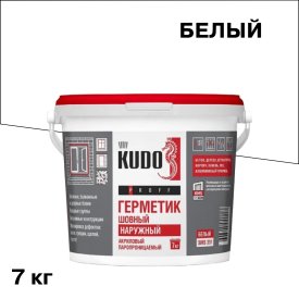 Герметик акриловый паропроницаемый наружный Kudo Proff 7 кг
