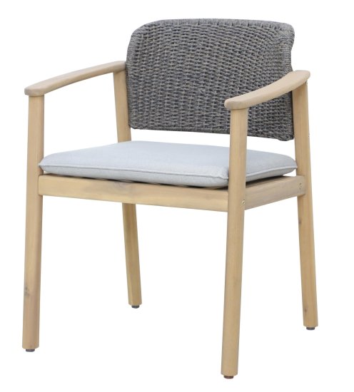 Кресло садовое BEGINIA Fisht акация цвет серый