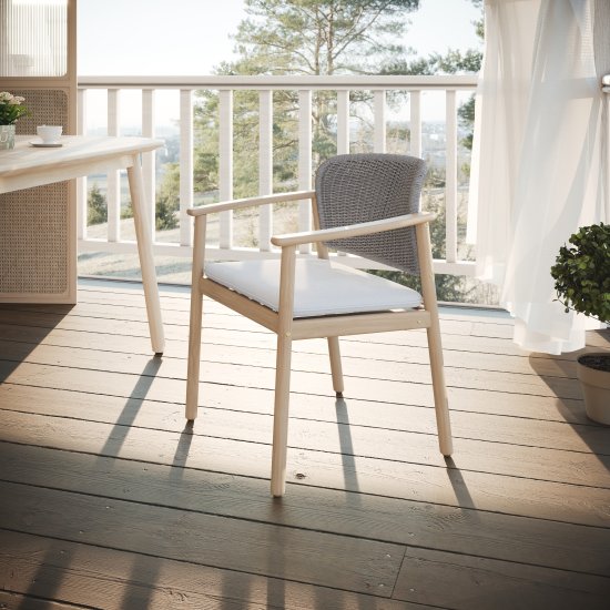 Кресло садовое BEGINIA Fisht акация цвет серый