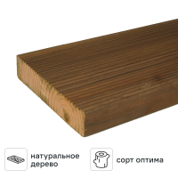 Террасная доска импрегнированная 28x140x1500 мм двусторонний вельвет 0.21 м²