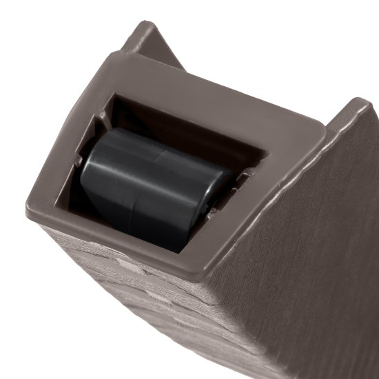 Шезлонг без подушки Rattan 187x44 см пластик серый