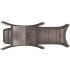 Шезлонг без подушки Rattan 187x44 см пластик серый