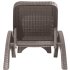 Шезлонг без подушки Rattan 187x44 см пластик серый