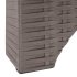 Шезлонг без подушки Rattan 187x44 см пластик серый