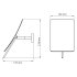 Зеркало прямоугольное 13,2х21,8 см с увеличением 3x WasserKraft (K-1001BLACK)