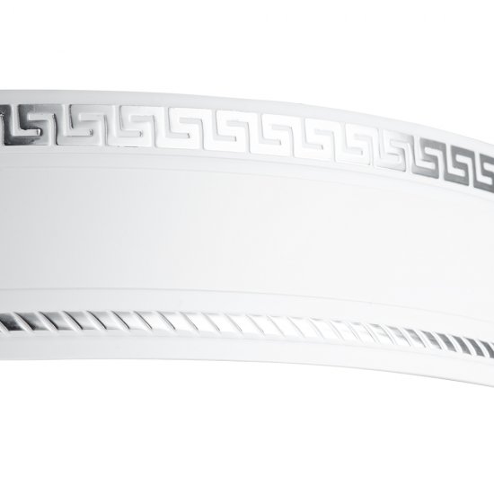 Бленда 68 мм для пластмассового карниза Тесей 350 см белый с хромом