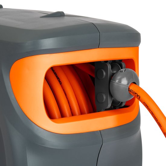 Катушка с поливочным шлангом 40 м Daewoo автоматическая пластиковая с набором коннекторов (DWR 3040)