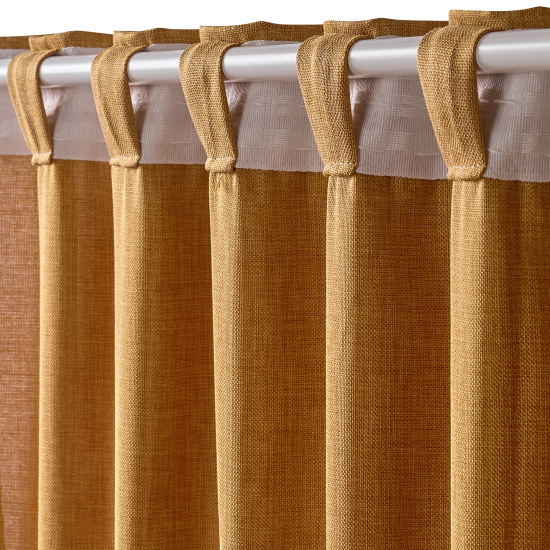 Штора на ленте со скрытыми петлями KREAFORTA Looks 200x260 см желтый