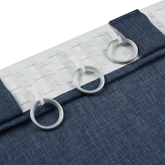 Штора на ленте со скрытыми петлями KREAFORTA Looks 200x260 см темно-синий