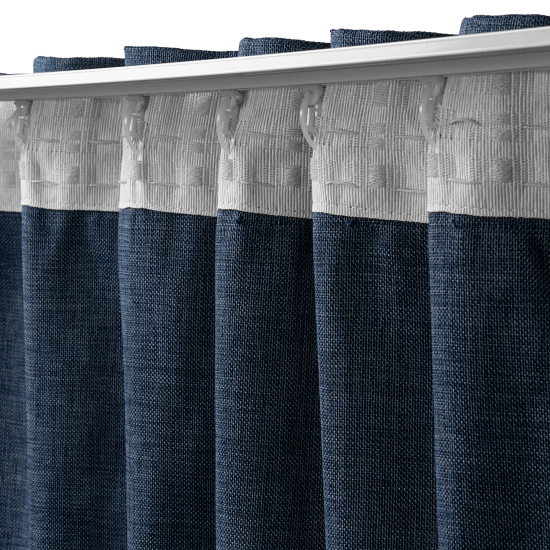 Штора на ленте со скрытыми петлями KREAFORTA Looks 200x260 см темно-синий