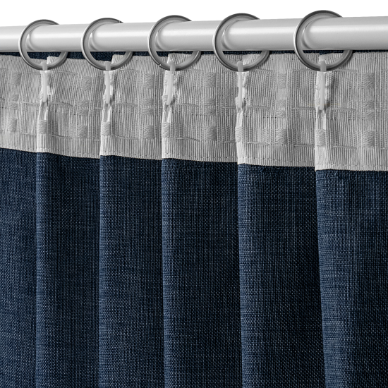 Штора на ленте со скрытыми петлями KREAFORTA Looks 200x260 см темно-синий