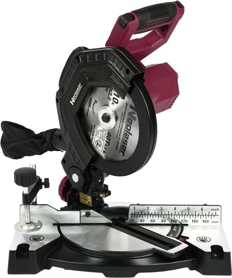 Пила торцовочная аккумуляторная Neolaser NMS-210, 20 В Li-ion 4 Ач, 210 мм