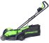 Газонокосилка аккумуляторная бесщеточная Greenworks 2516107UA 24 В 33 см 2 Ач АКБ и ЗУ входит в комплект