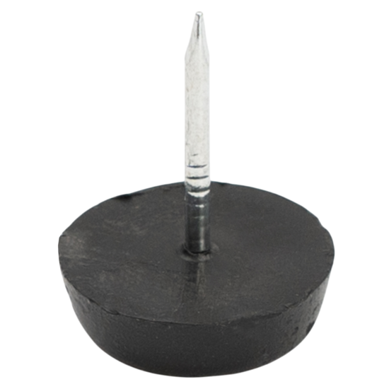 Подпятник на гвозде Tech-Krep круглый 20x14 мм пластик цвет черный 4 шт.