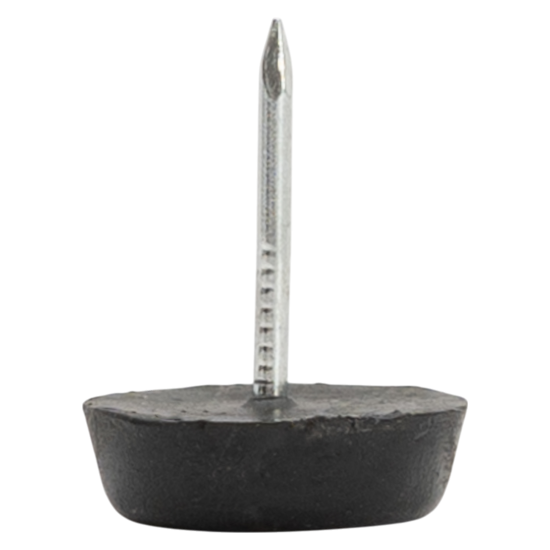 Подпятник на гвозде Tech-Krep круглый 20x14 мм пластик цвет черный 4 шт.