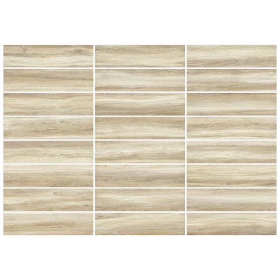Керамогранит New Trend Pepperwood бежевый sugar-эффект 602х151х6,5 мм (20шт.=1,82кв.м)