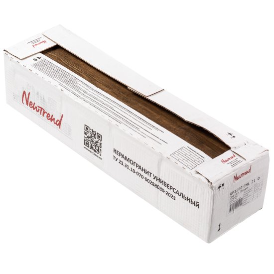 Керамогранит New Trend Chalet коричневый матовый 602х151х6,5 мм (20 шт.=1,82 кв.м)
