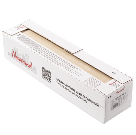 Керамогранит New Trend Alder бежевый матовый 602х151х6,5 мм (20 шт.=1,82 кв.м)